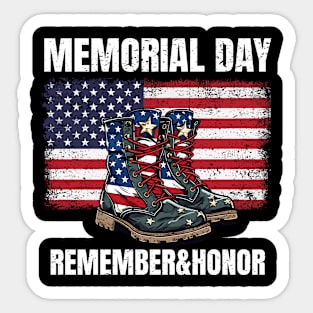 Memorial Day Remember&Honor Sticker